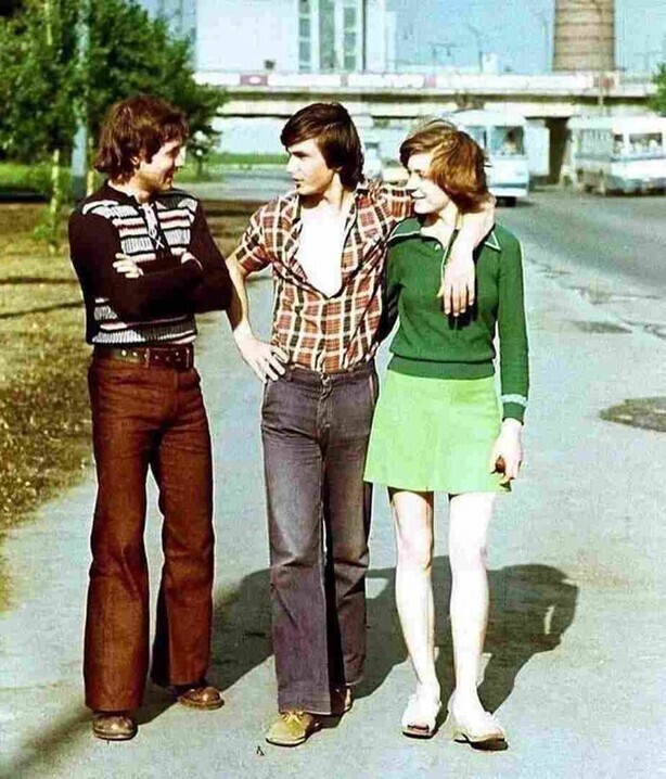 Прогулка после смены. 70-е годы