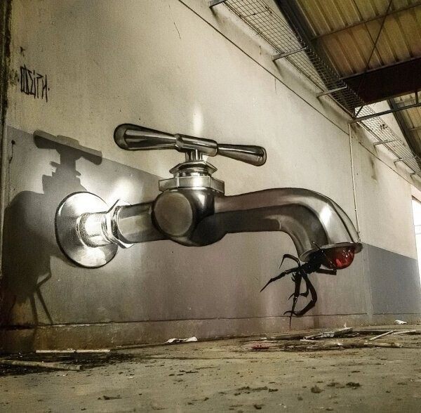 Эффектные граффити от художника из Португалии