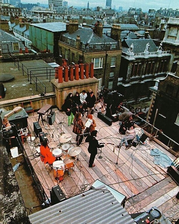 Последний концерт The Beatles, который был сыгран на крыше студии звукозаписи Apple в Лондоне 30 января 1969 года