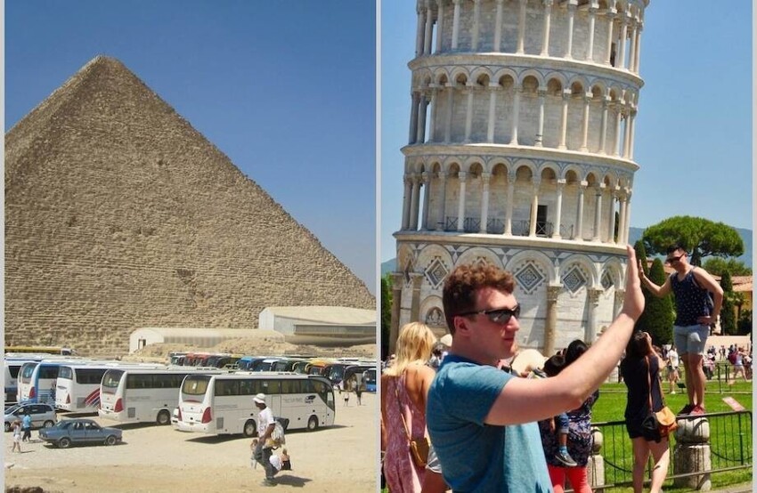 От пирамид до Пизы: 9 туристических мест, которые разочаровали путешественников