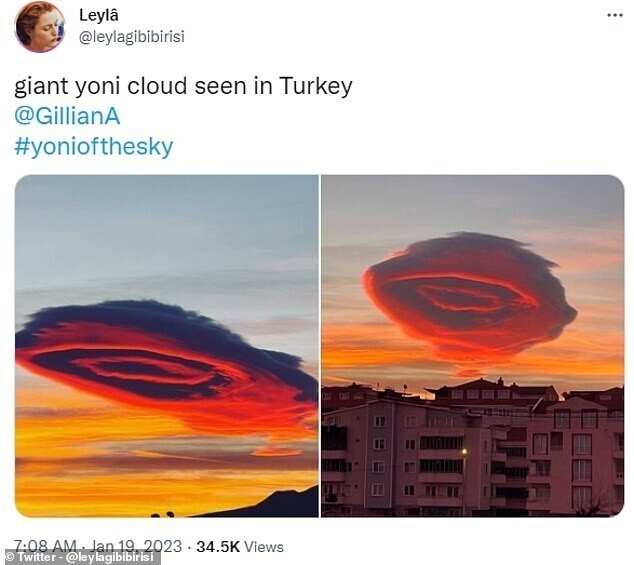 В небе Турции появилось огромное кровавое око