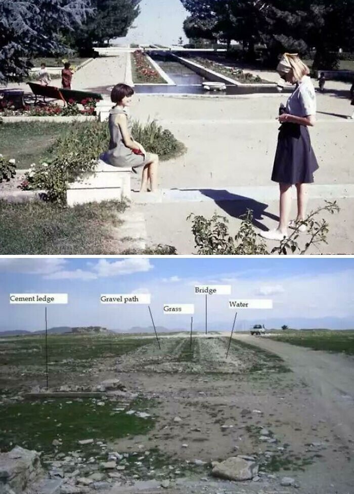 16. Сады Пагман в Афганистане, 1967 и 2008 годы
