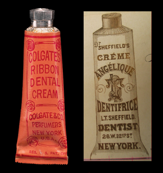 Фирма тюбик. Первая зубная паста Colgate. Первая зубная паста в мире. Первый тюбик зубной пасты. Старая зубная паста.