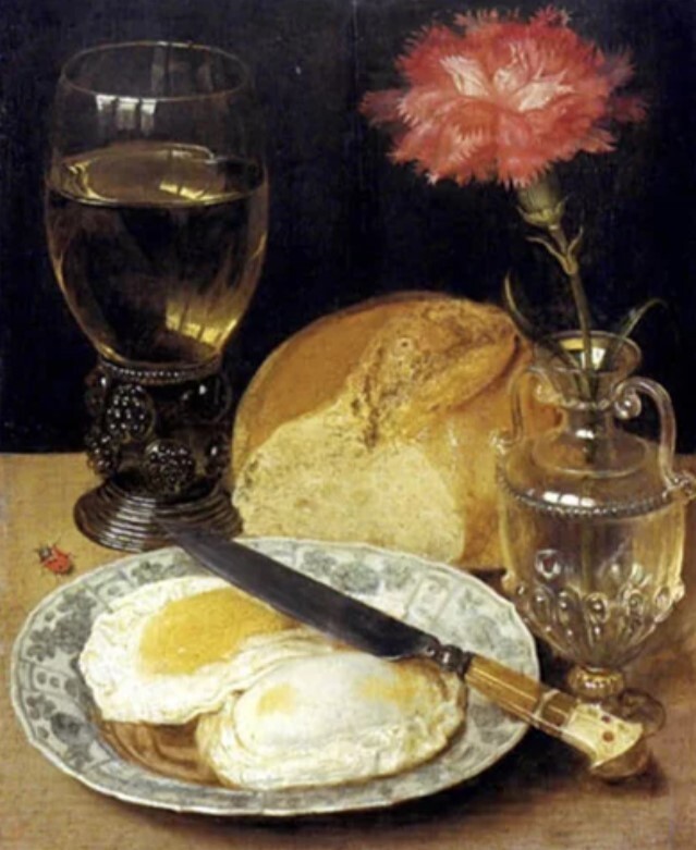 Целый бокал можно увидеть в работах художника Георга Флегеля, которые он написал в конце XVI и первой половине XVII веков.