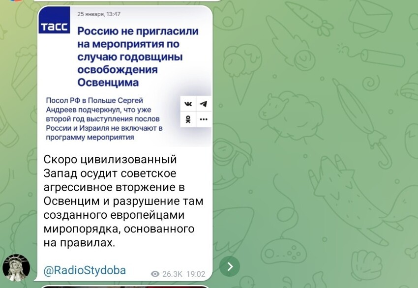 Россию не пригласили на 78-летие освобождения концлагеря Освенцим