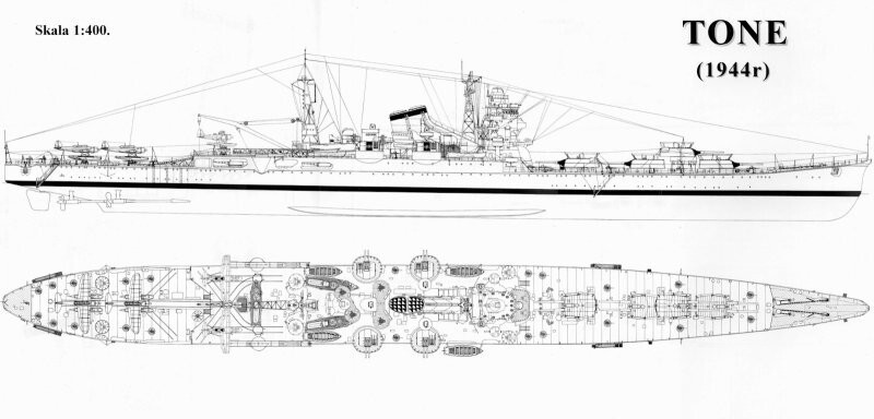 Крейсер, вооруженный самолетами. Японский разведывательный корабль «Тонэ»