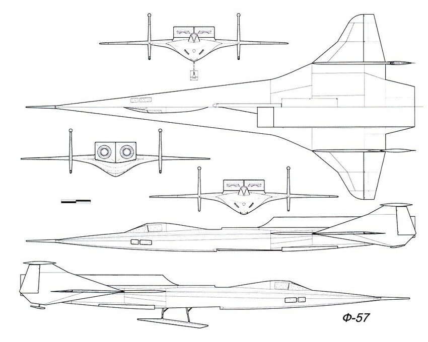 «А-57» — сверхзвуковой самолёт-амфибия большой дальности Бартини
