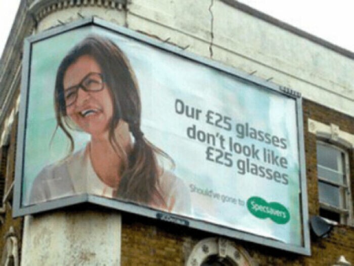 16. "Наши очки за 25 фунтов не выглядят как очки за 25 фунтов". И ведь не соврали!