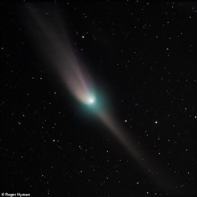 Фотограф Роджер Хайман сделал снимки кометы 31 января. Он живет в Сомерсете (Великобритания)