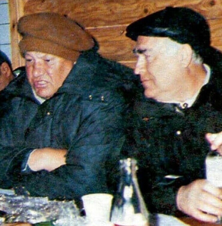 Борис Ельцин и Виктор Черномырдин. Середина 90-х.