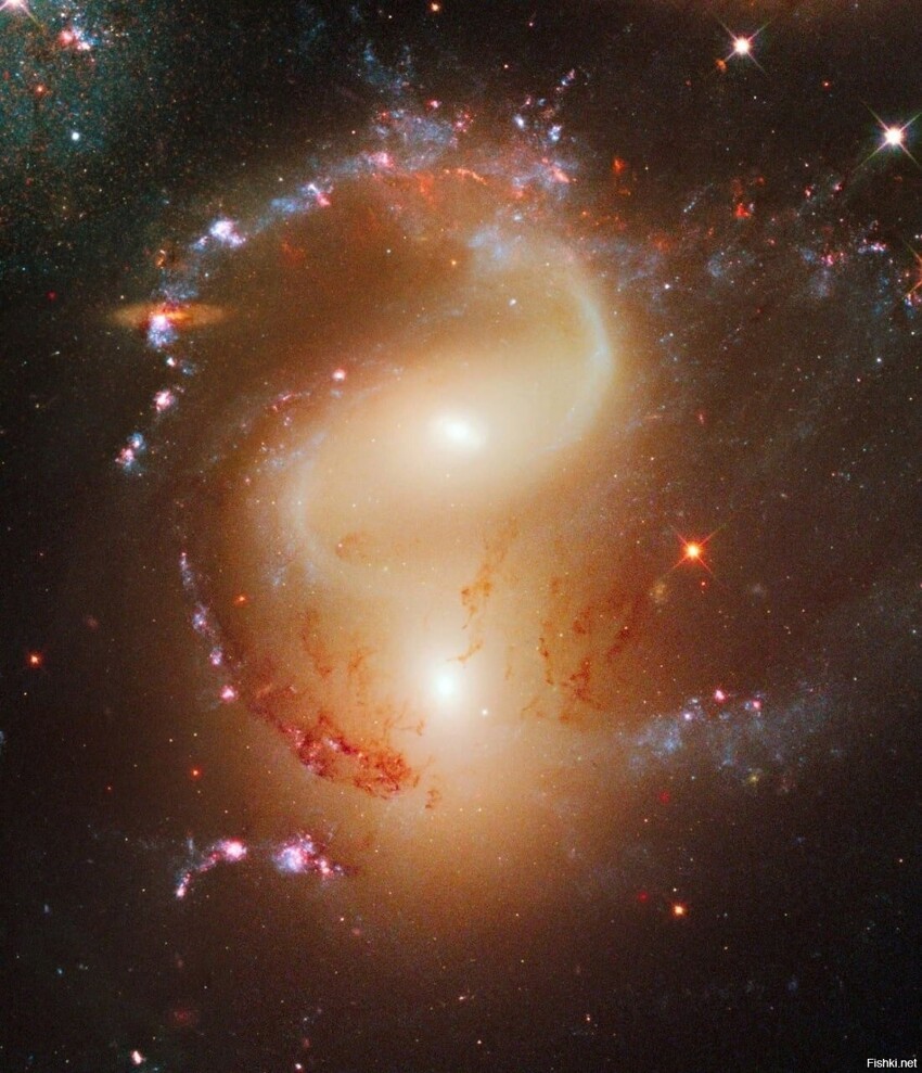 Пара сталкивающихся галактик NGC 7318