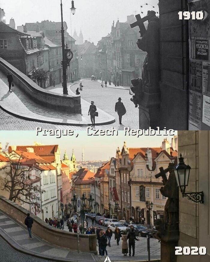 22. Прага с разницей в 110 лет