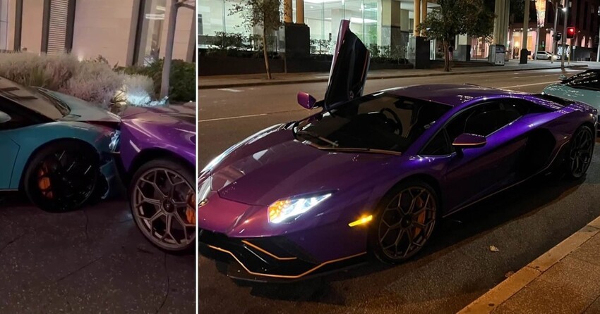Парковщик казино въехал на Lamborghini… в другой Lamborghini