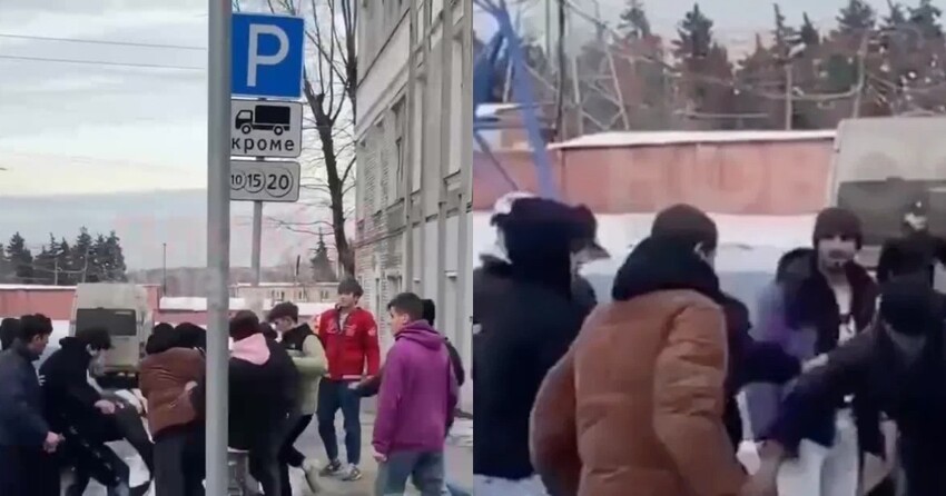 Толпа мигрантов в Москве избила парня, заступившегося за девушку