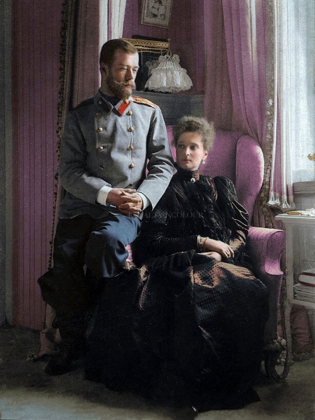 Император России Николай Второй и Императрица Александра Фёдоровна, 1899 год