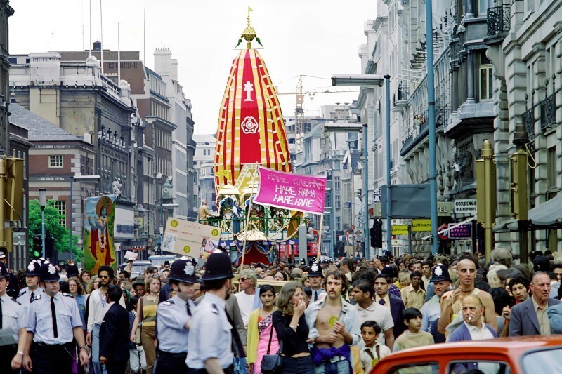  Ратха-ятра в Лондоне 1973 год