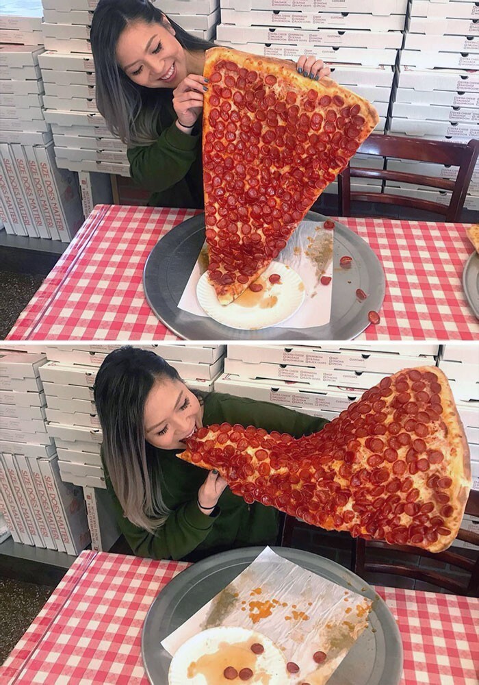 Нью-Йоркская пицца длиной в два фута