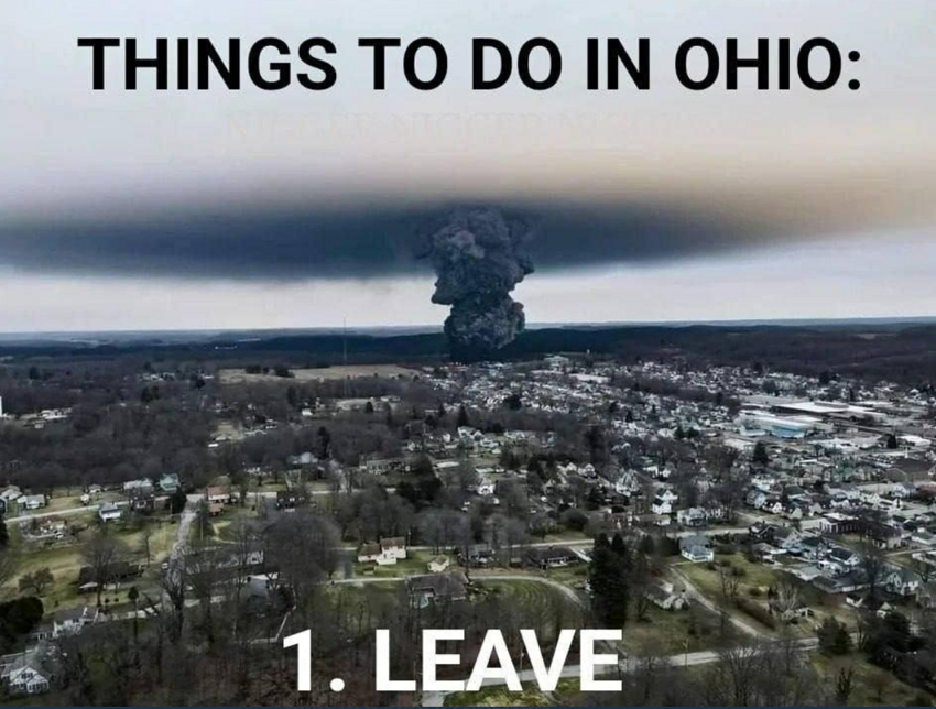 Американцы грустно шутят над экологической катастрофой в Огайо
