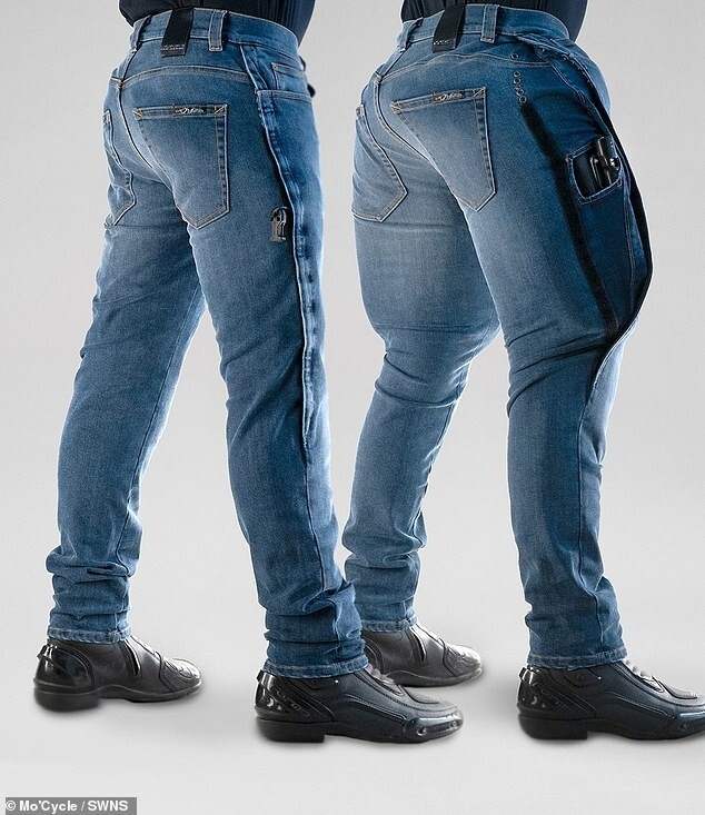 В Швеции придумали джинсы, в которых падать с мотоцикла стало безопаснее