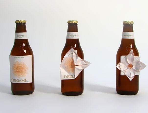 Пиво с оригами