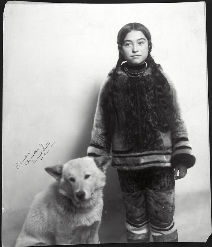 10. Портрет инуитской девочки, Нэнси Колумбия. Фото сестёр Герхард, 1904 год