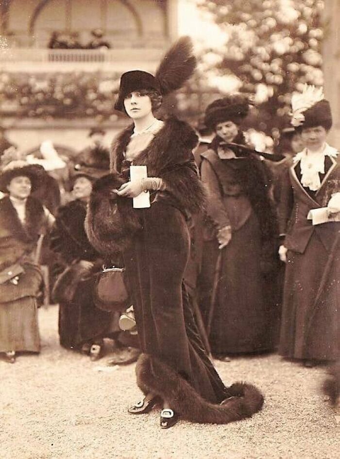 29. Высокая мода в Лоншане, Франция, 1911 год