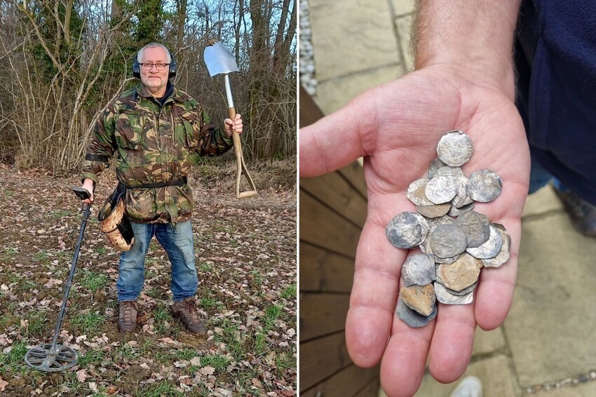 Кладоискатель-любитель нашел древние монеты стоимостью £200 000