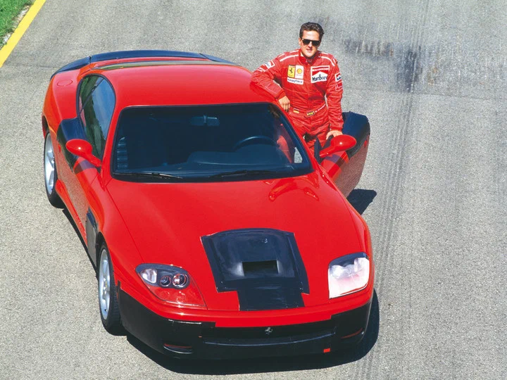 Прототип тестирует новобранец Ferrari, некий Михаэль Шумахер...