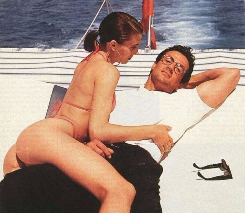 Сильвестр Сталлоне на отдыхе, 1990 год