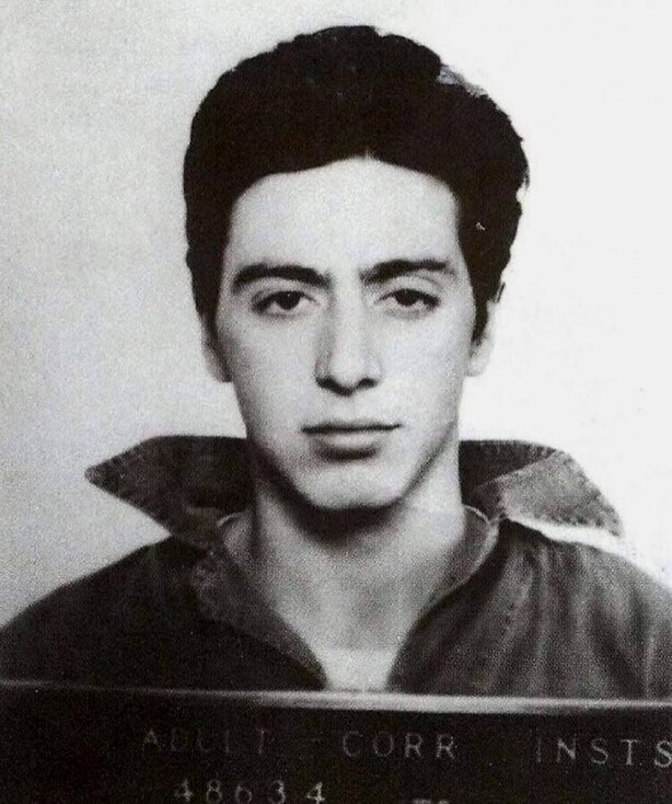 Фотография Аль Пачино в 1961 году. Он был арестован по обвинению в попытке ограбления.