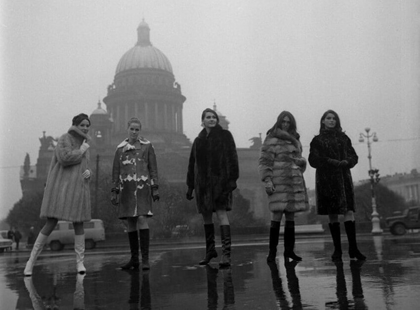 Модели в Ленинграде, СССР, 1968 год