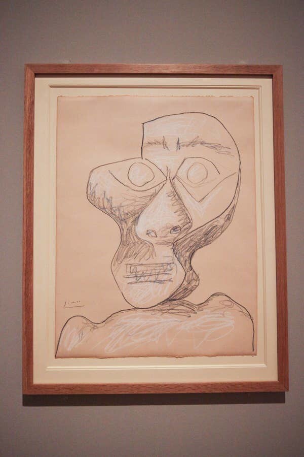 И один из последних автопортретов Пабло Пикассо, 1972 год