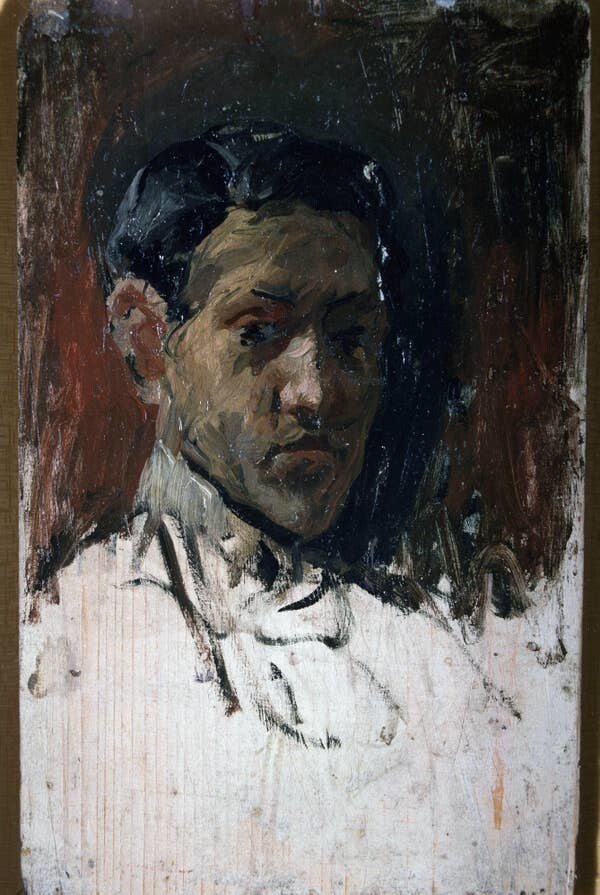 Один из первых автопортретов Пабло Пикассо, 1896 год