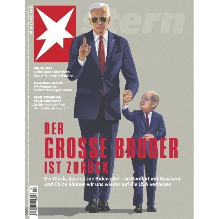 На обложке немецкого журнала всё, что нужно знать об устройстве "свободного мира" и о том месте, которое там заняла Германия при Шольце.