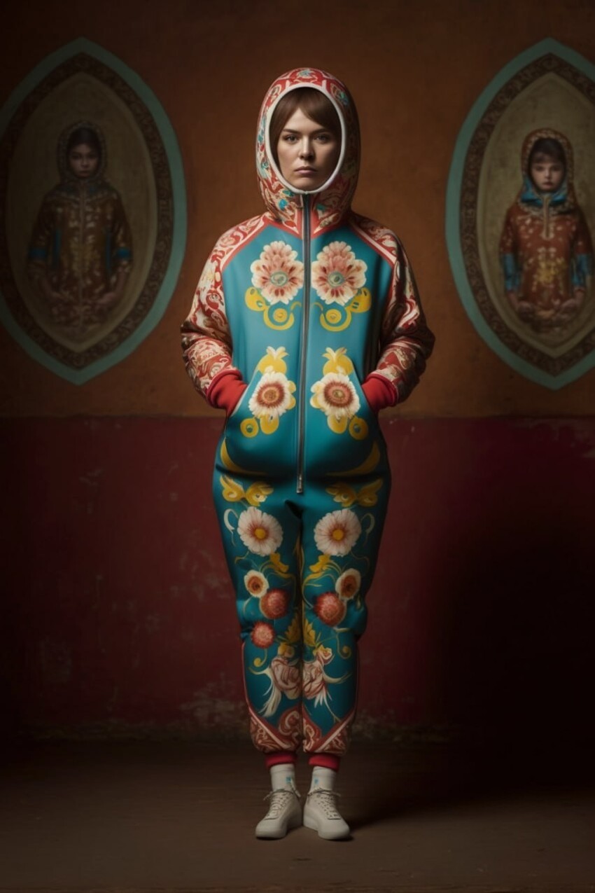 9 спортивных костюмов в русском народном стиле