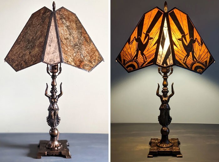 Преображение лампы в стиле ар-деко 1920-х годов