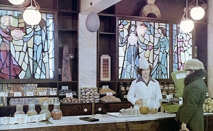 Магазин "Овощи-Фрукты" в Норильске, 1985 год