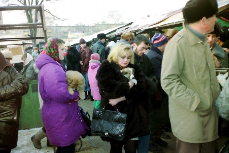 Птичий рынок на Таганке. Москва, 1993 год