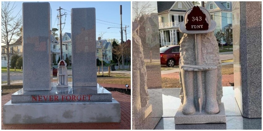 Талантливый скульптор — на вес золота: В США установили мемориал в память о трагедии 11 сентября 2001 года