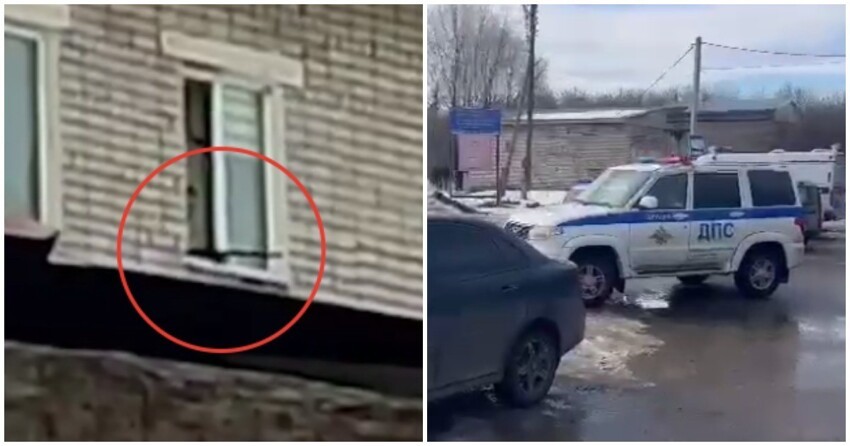 Мужчина открыл стрельбу из окна квартиры в городе Вятские Поляны