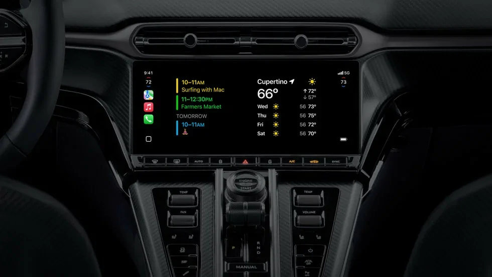Apple показало новое поколение Apple CarPlay