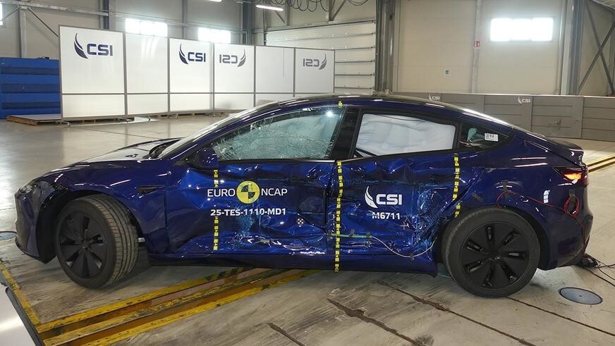 Model 3, Tesla, Авто, Автовсячина, автомир, автомобили, краштест, машина, электромобиль