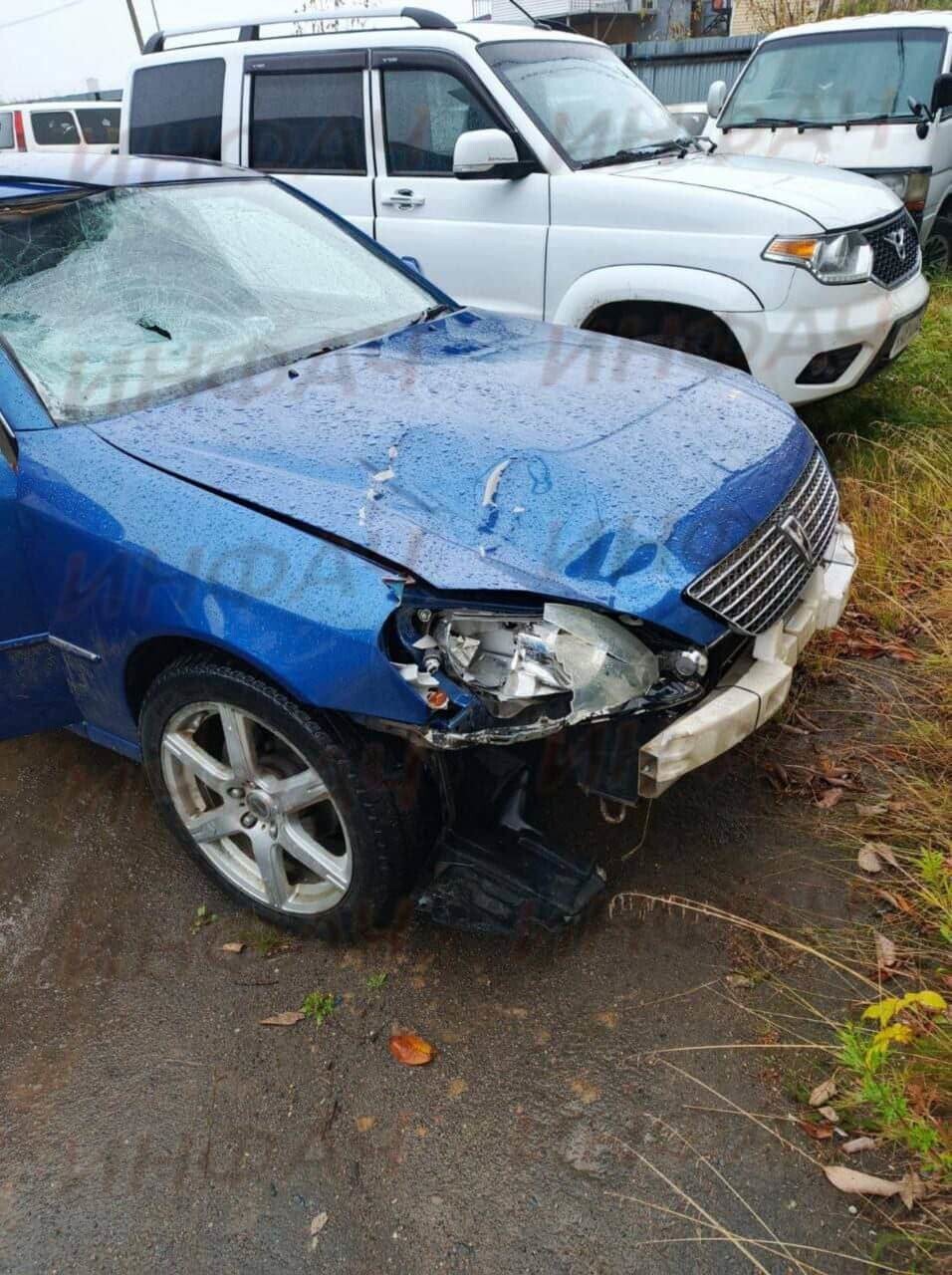 Водитель Toyota Mark II снёс пешехода