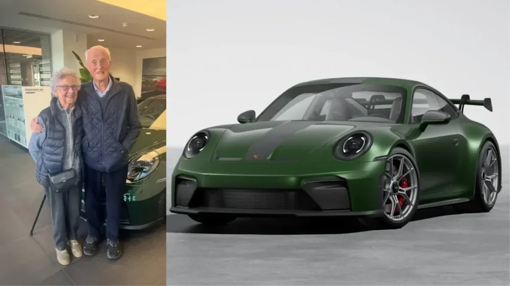 Семейная пара пенсионеров отметила 70-летие брака покупкой нового Porsche 911 GT3