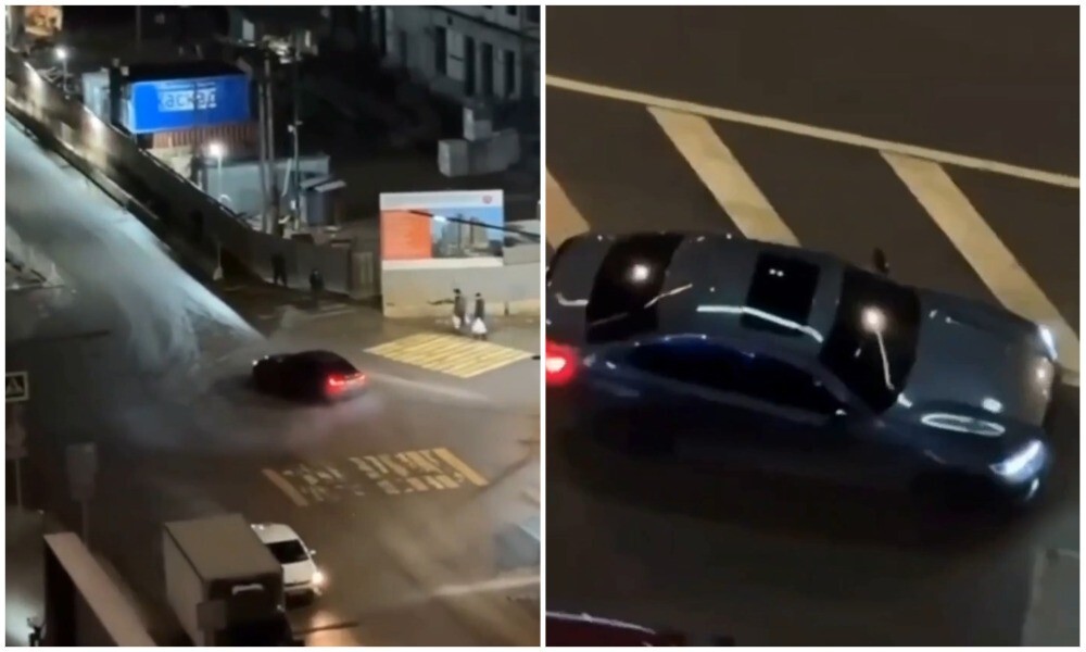 Водитель BMW решил покрутить пятаки