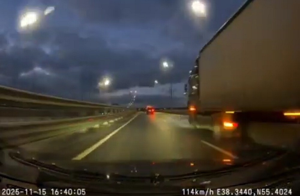 ДТП на ЦКАД из-за гололёда