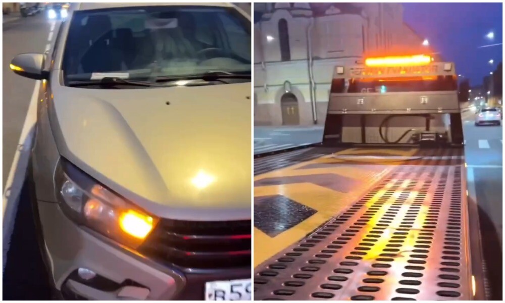 Буксировка LADA Vesta c нюансом