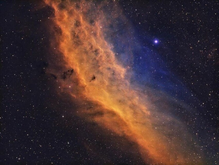 9. NGC 1499 — Туманность Калифорния