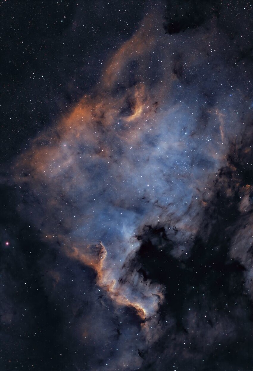 1. NGC 7000 — Туманность Северная Америка