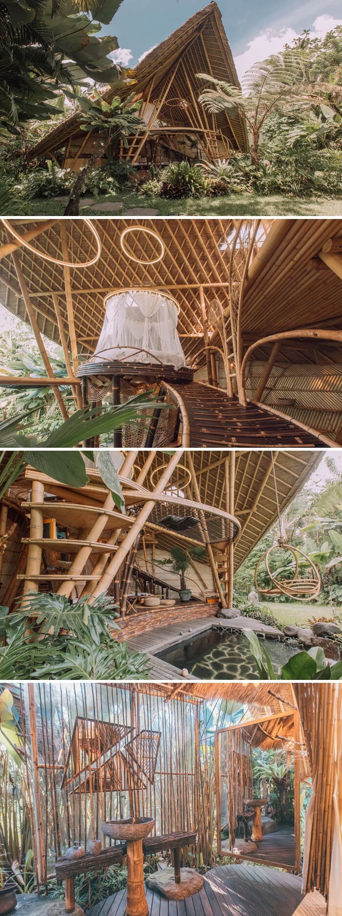 22. Эко-хижина из бамбука. Селат, Бали, Индонезия